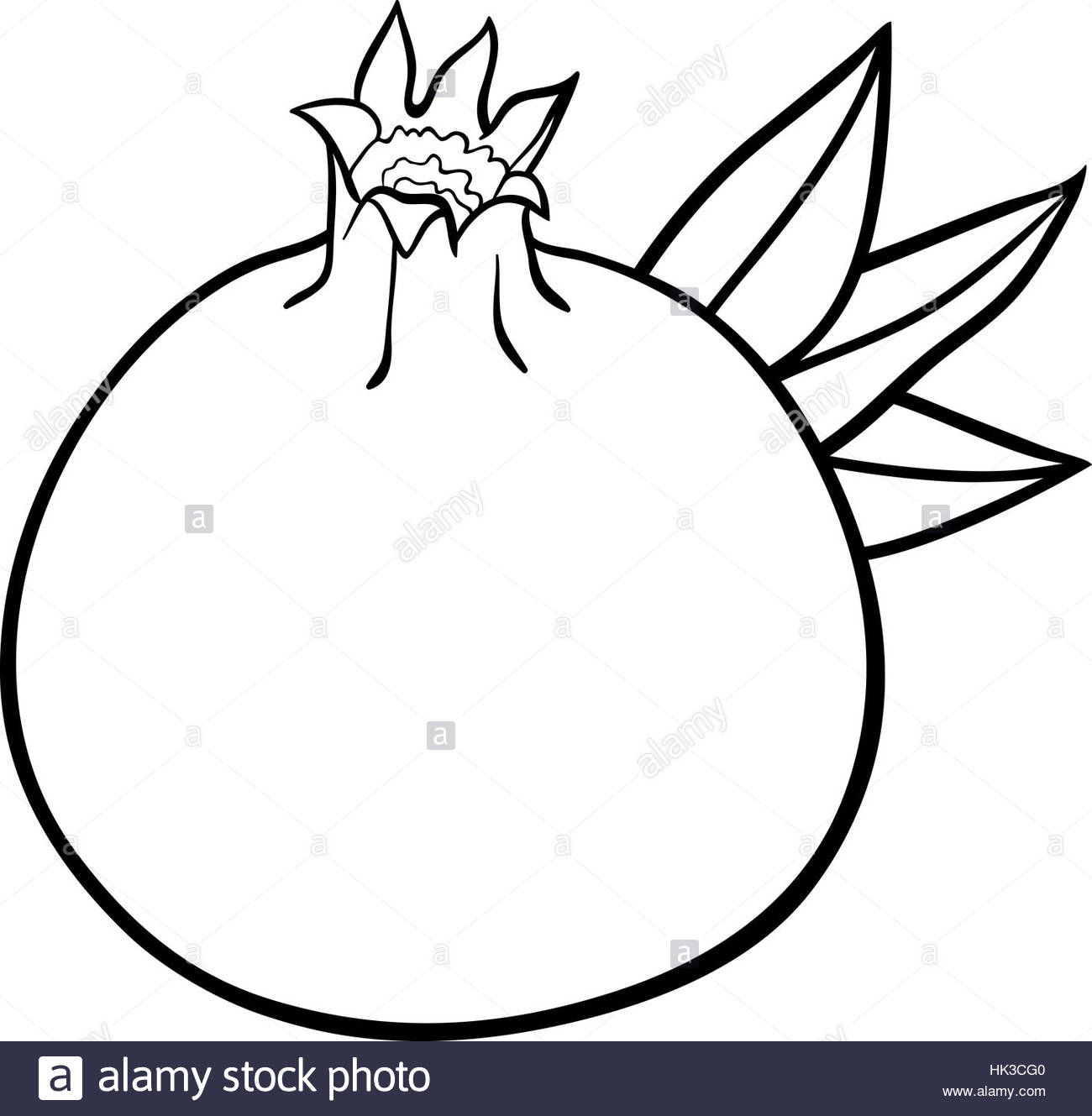1300x1329 Black And White Cartoon Illustration Of Pomegranate Fruit Food
