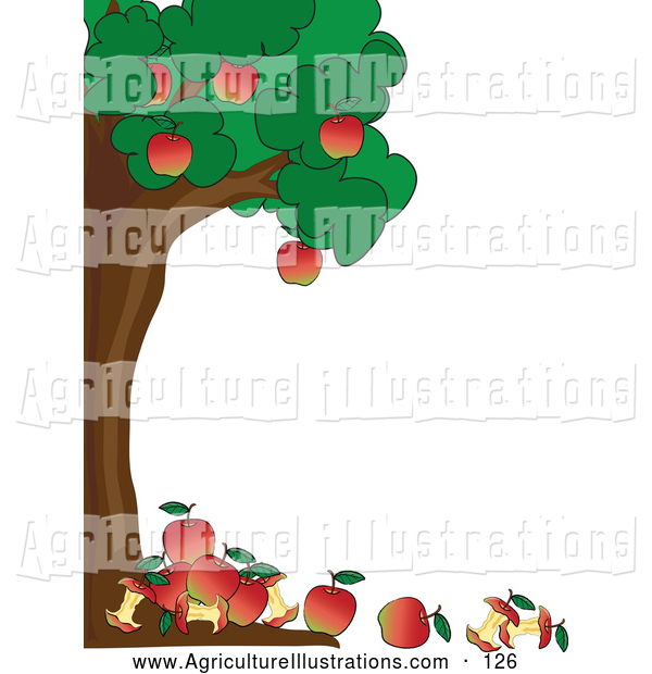 600x620 Apple Orchard Border Clipart