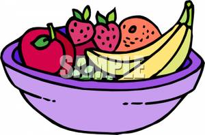 300x198 Bowl Of Fruit Clip Art Image