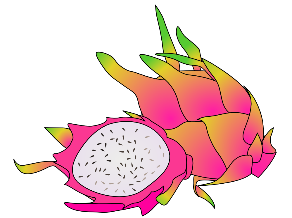 999x749 Free Dragon Fruit Clip Art
