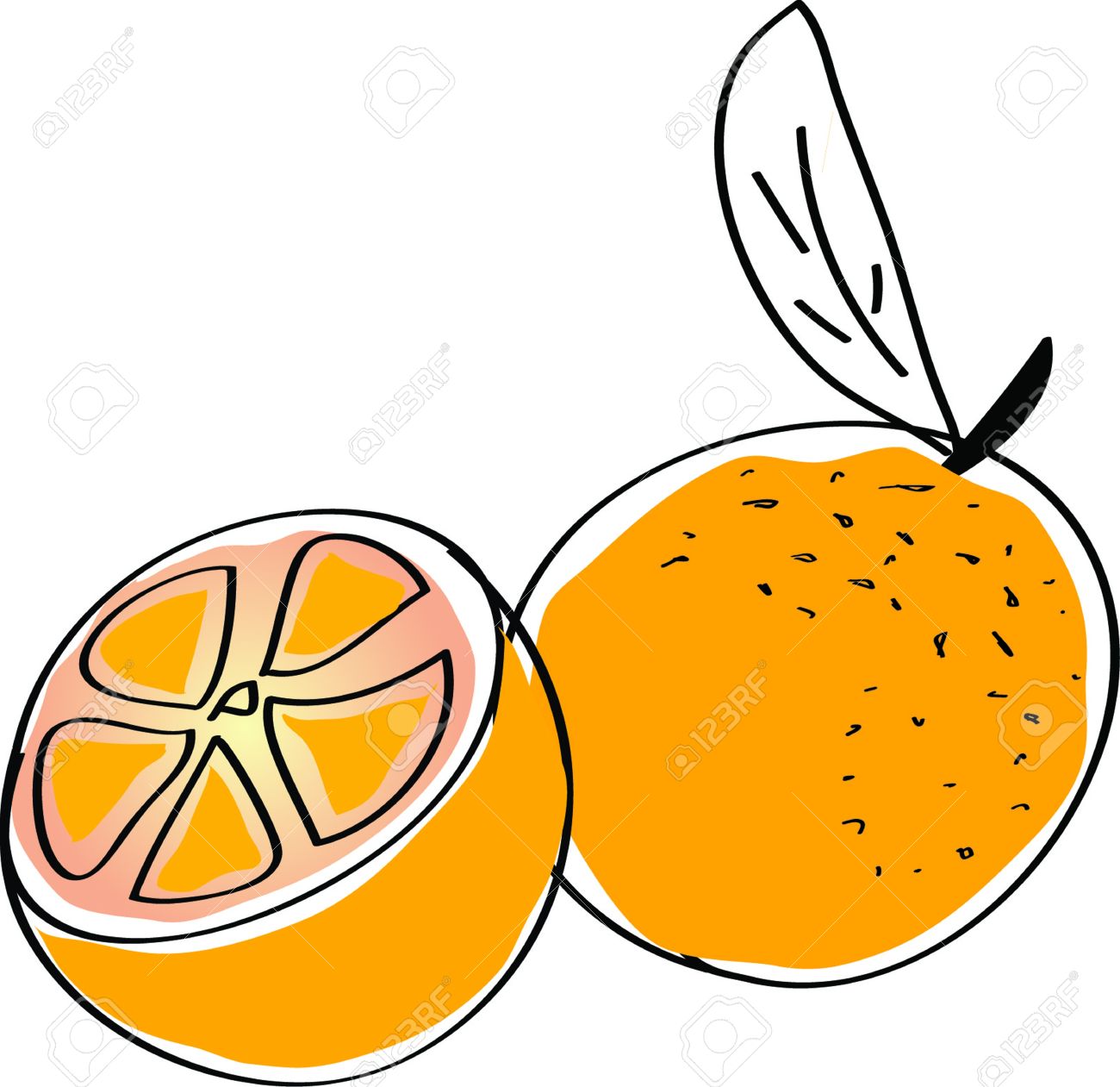 1300x1261 Orange (Fruit) Clipart Lemon