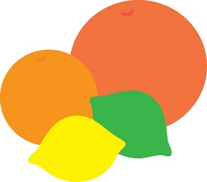 300x264 Citrus Fruits Clip Art