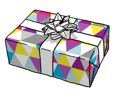 470x403 Triangles Fruit Salad Fabric