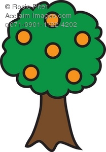 209x300 Art Illustration Of An Orange Tree