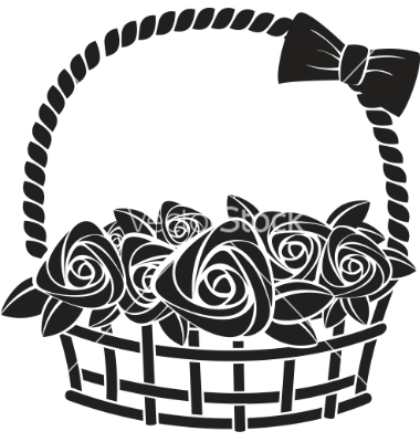 380x400 Gift Basket Cartoon Clipart