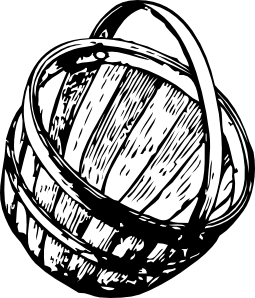 255x298 Half Bushel Picking Basket Clip Art