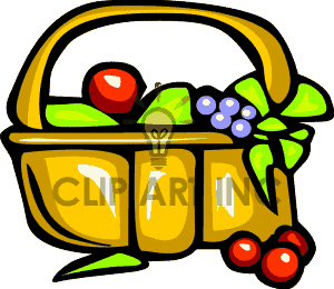 300x260 Holydays Clipart Fruit Basket