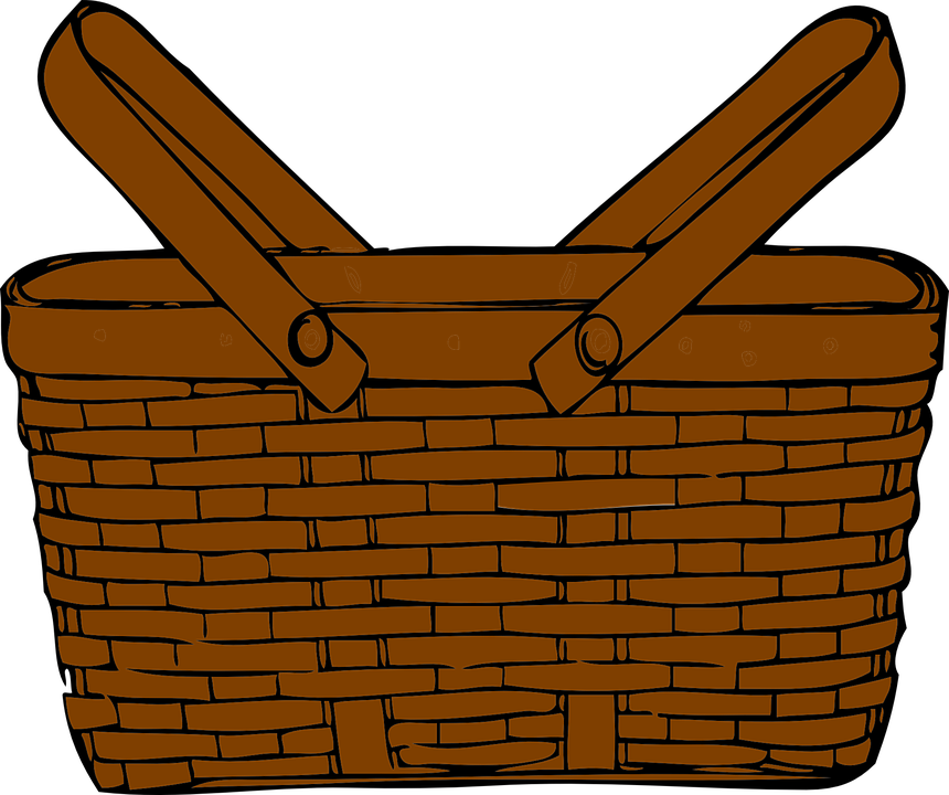 860x720 Basket Clipart Transparent