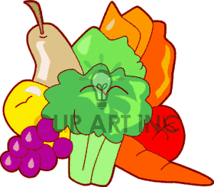 300x262 Fruits Amp Vegetables Clipart Veggie