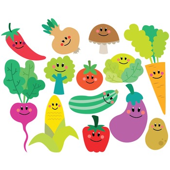 350x350 Vegetables Clipart Amp Vector Set Clipart For Commercial Use