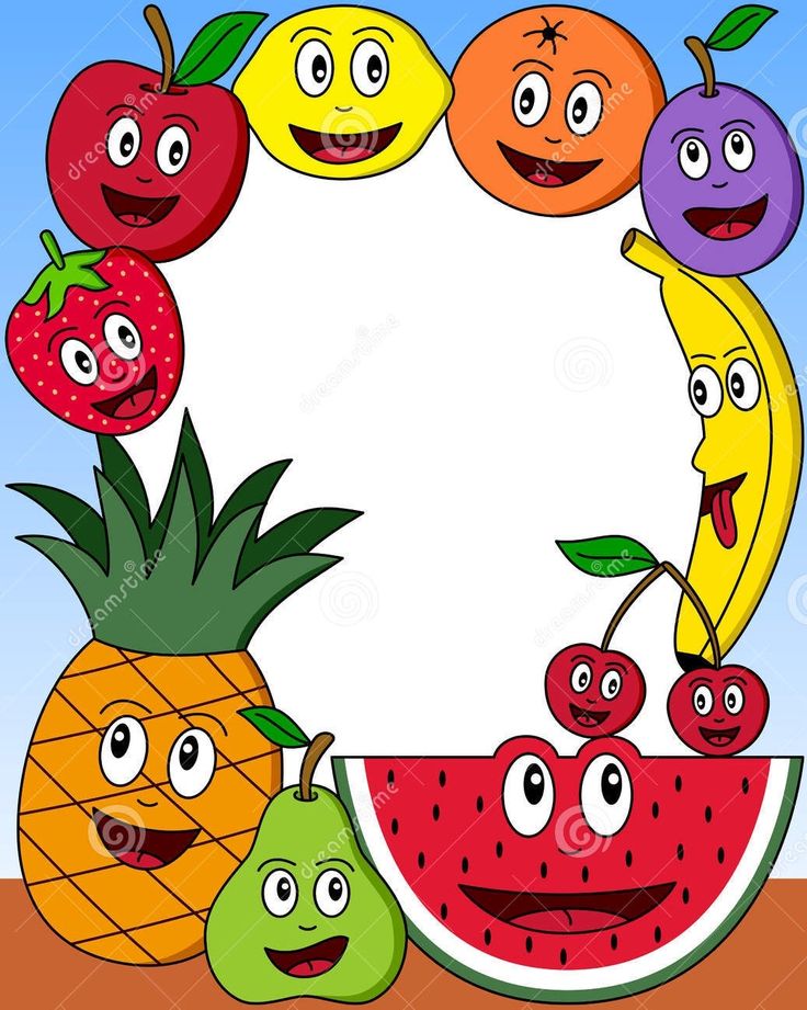 Fruits And Vegetables Border