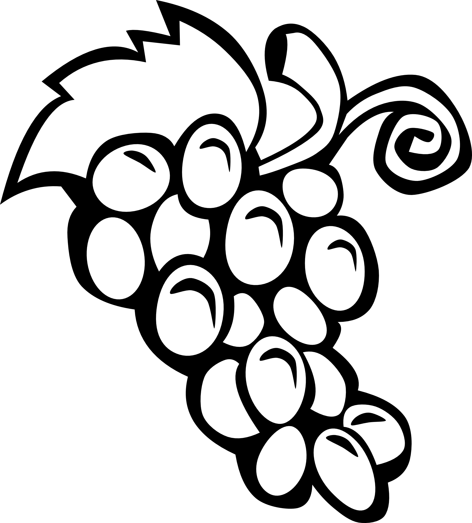 1979x2194 Fruits And Vegetables Clipart Black And White