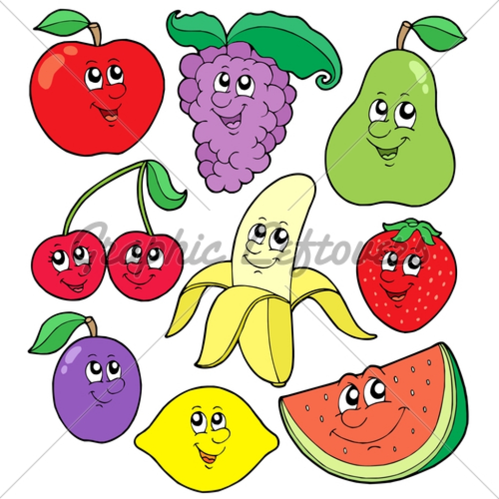 1024x1024 Fruits Amp Vegetables Clipart Animated