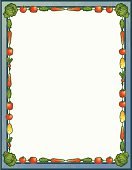 132x170 Fruits And Vegetables Border Stock Vectors