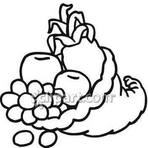 300x300 Cornucopia Clipart Fruits And Vegetable