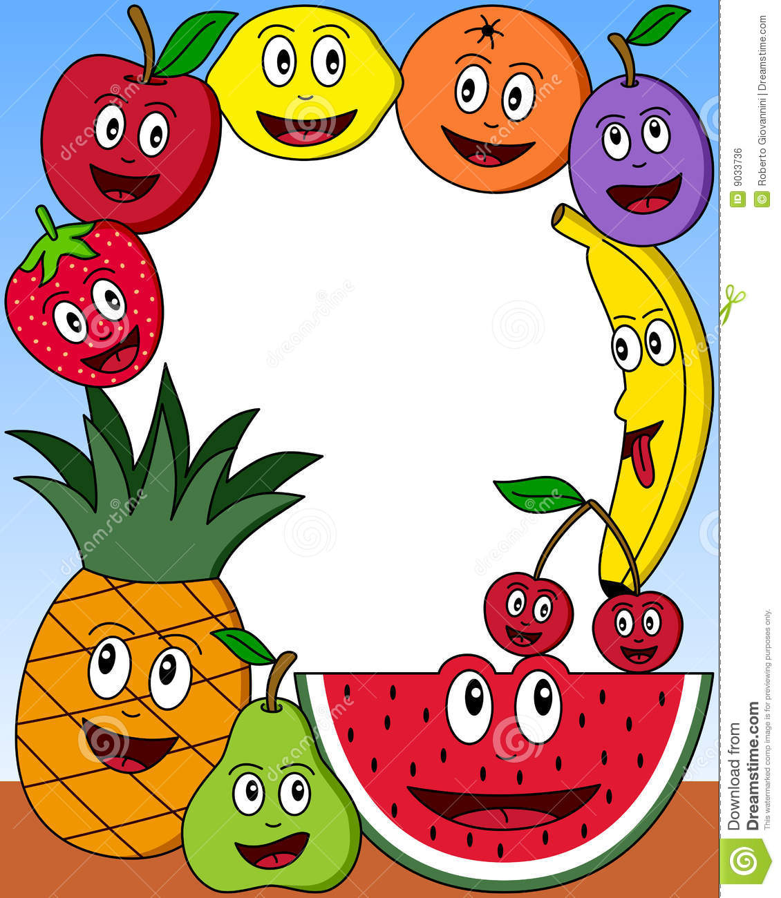 1130x1300 Fruit Border Clip Art