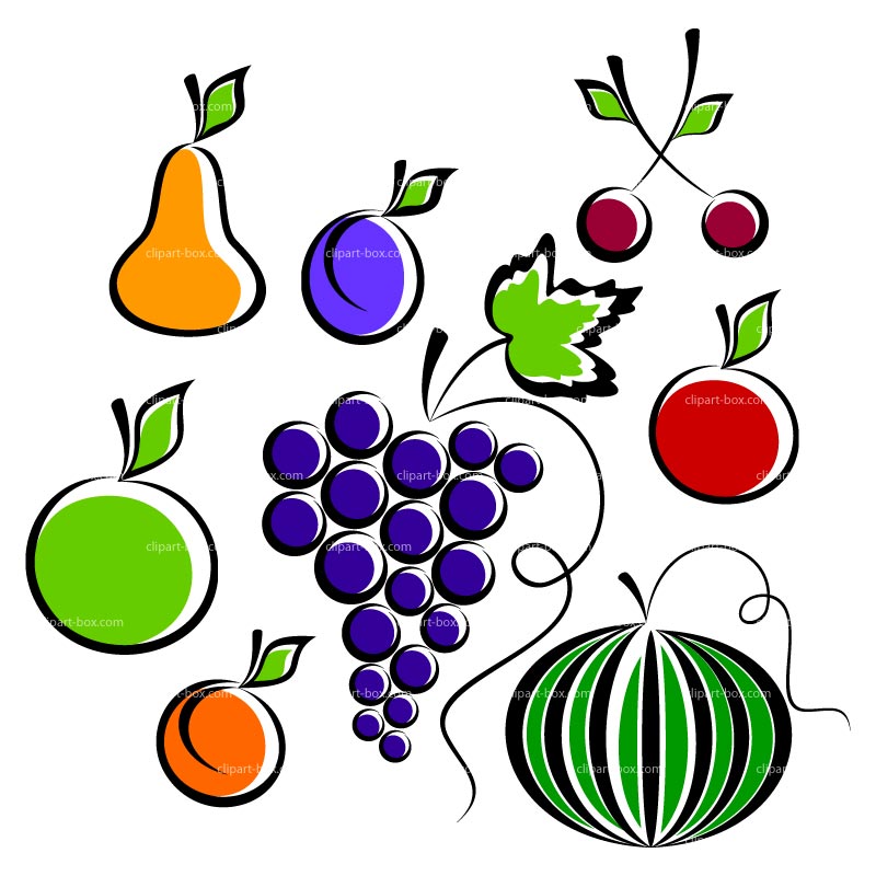 800x800 Clipart Fruits Royalty Free Vector Design Verzameling