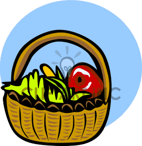 292x300 Fruit And Vegetables Basket Clipart Panda