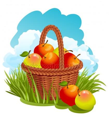 420x450 Fruit Basket Stock Vectors, Royalty Free Fruit Basket
