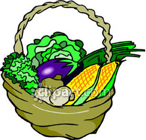 300x287 Fruits Amp Vegetables Clipart Vegetable Basket
