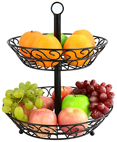 447x542 Surpahs 2 Tier Countertop Fruit Basket Stand Amazon.ca Home