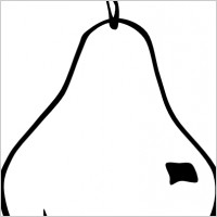 200x200 Black And White Fruit Clip Art Clipart Panda