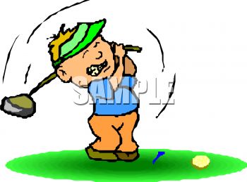 350x259 Cartoon Of A Frustrated Golfer