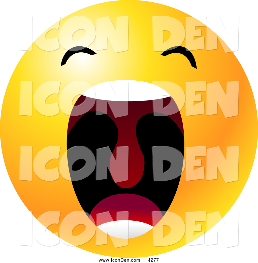 1024x1044 Clip Art Of A Cute Yellow Emoticon Face With His Mouth Wide Open