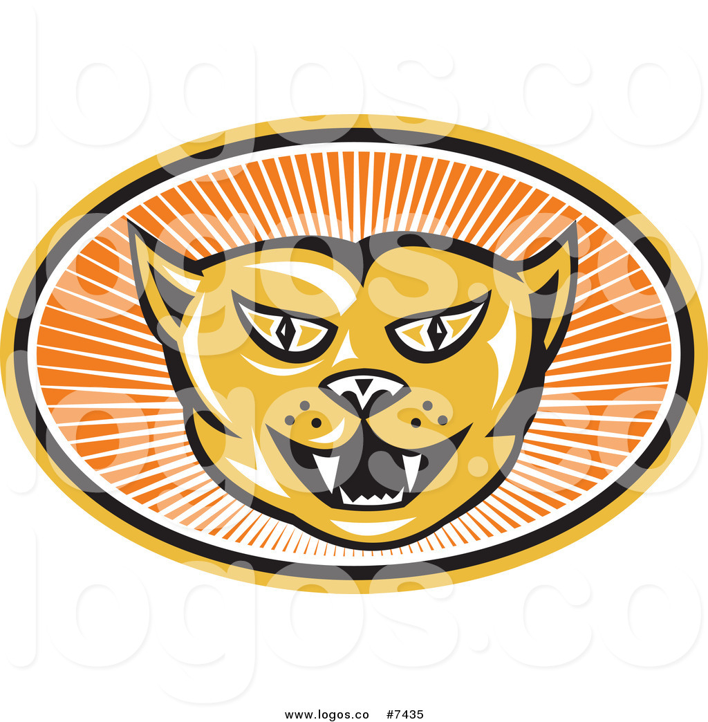 1024x1044 Royalty Free Clip Art Vector Logo Of An Angry Cat Face In An Oval