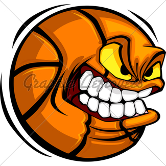 325x325 Vector Cartoon Soccer Ball With Mean Face And Sharp Teeth Gl