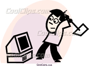 300x224 Frustration Vector Clip Art