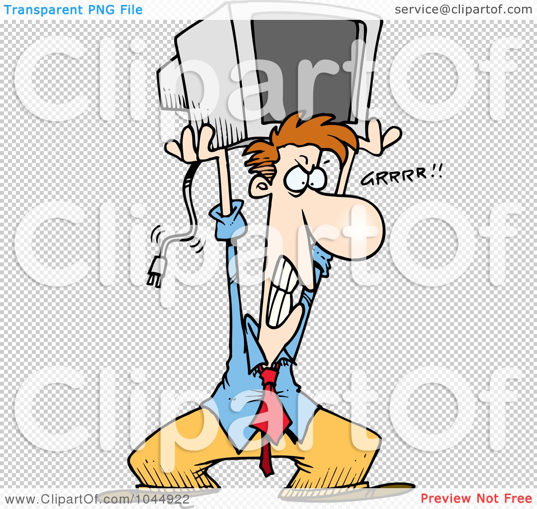 1080x1024 Royalty Free (Rf) Clip Art Illustration Of A Cartoon Frustrated