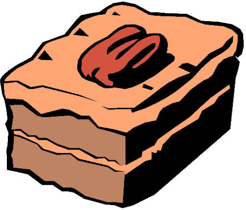 500x427 Dessert Clipart Brownie
