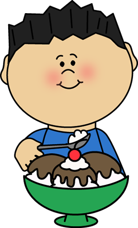 273x450 Eating Hot Fudge Sundae Clip Art