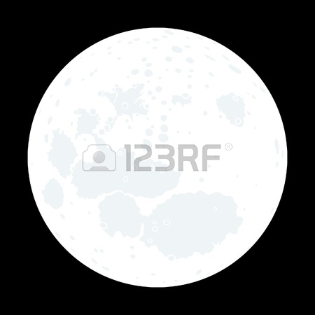 450x450 Full Moon In The Night Sky Royalty Free Cliparts, Vectors,