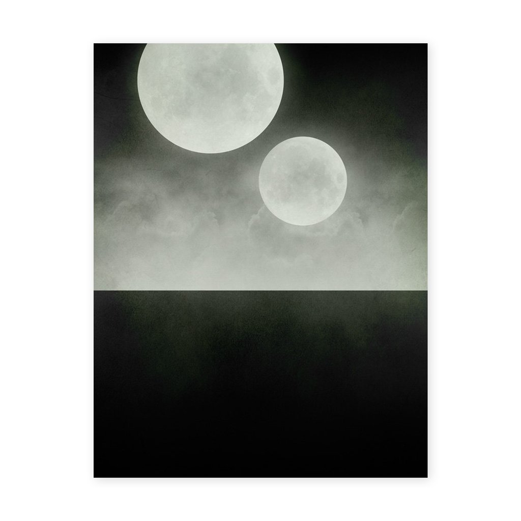1024x1024 Black And White Moons Print 8 X 10 Ld Shoppe