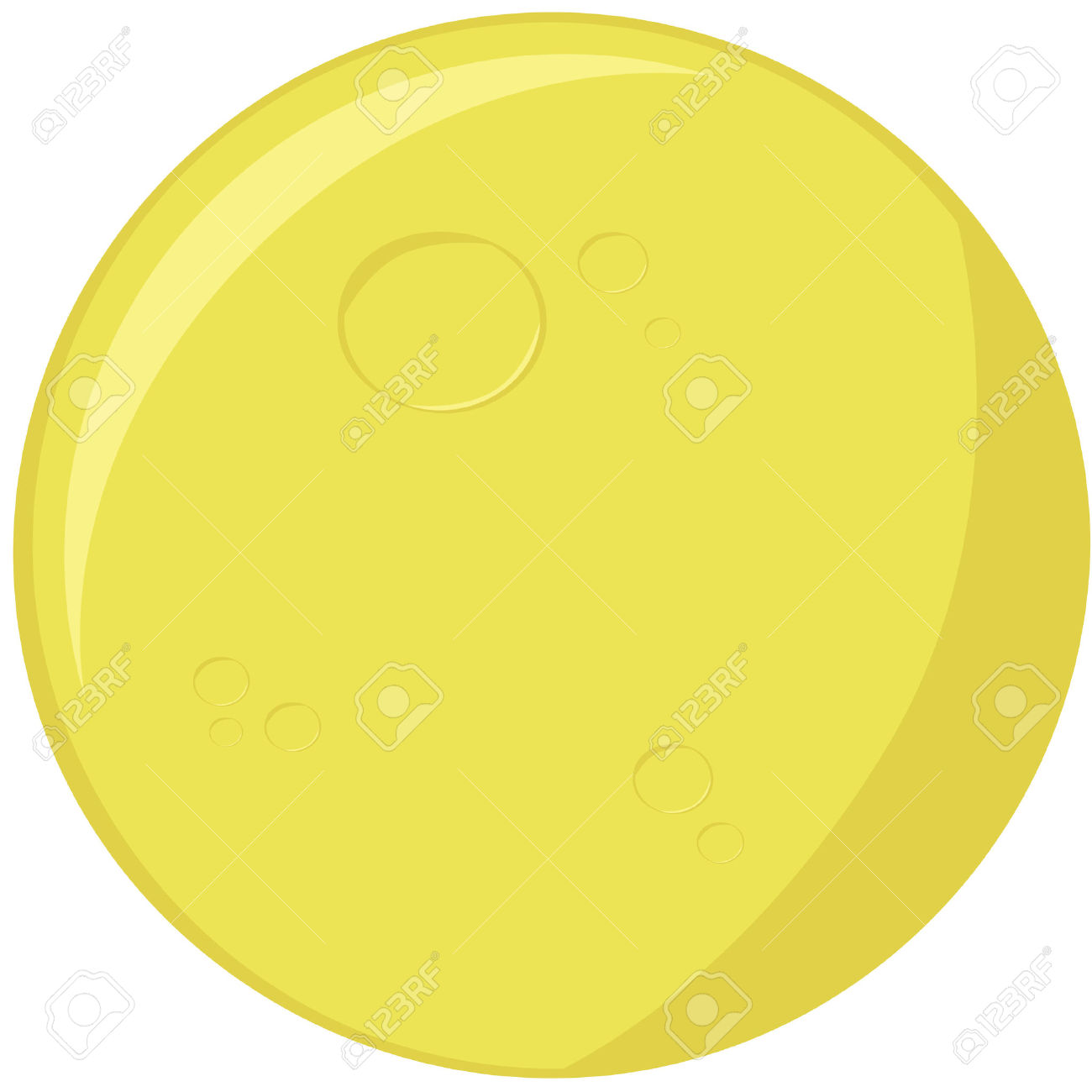 1300x1300 Yellow Clipart Full Moon