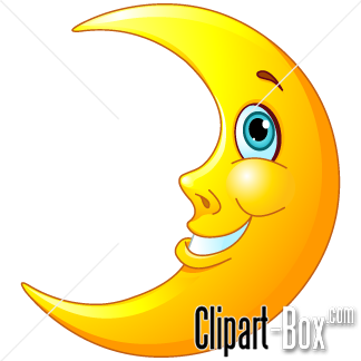 324x324 Smiling Full Moon Clipart