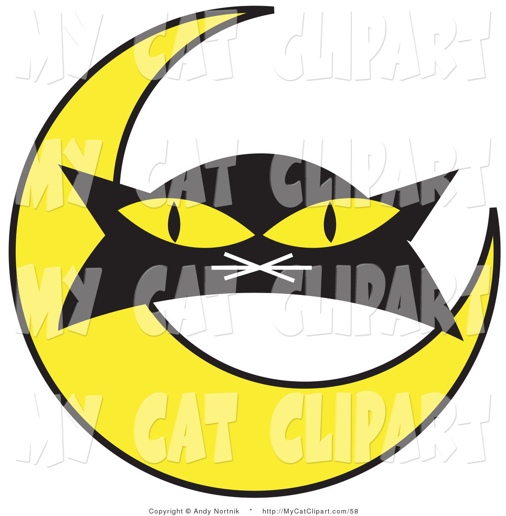 1024x1044 Black Cat Clipart Moon