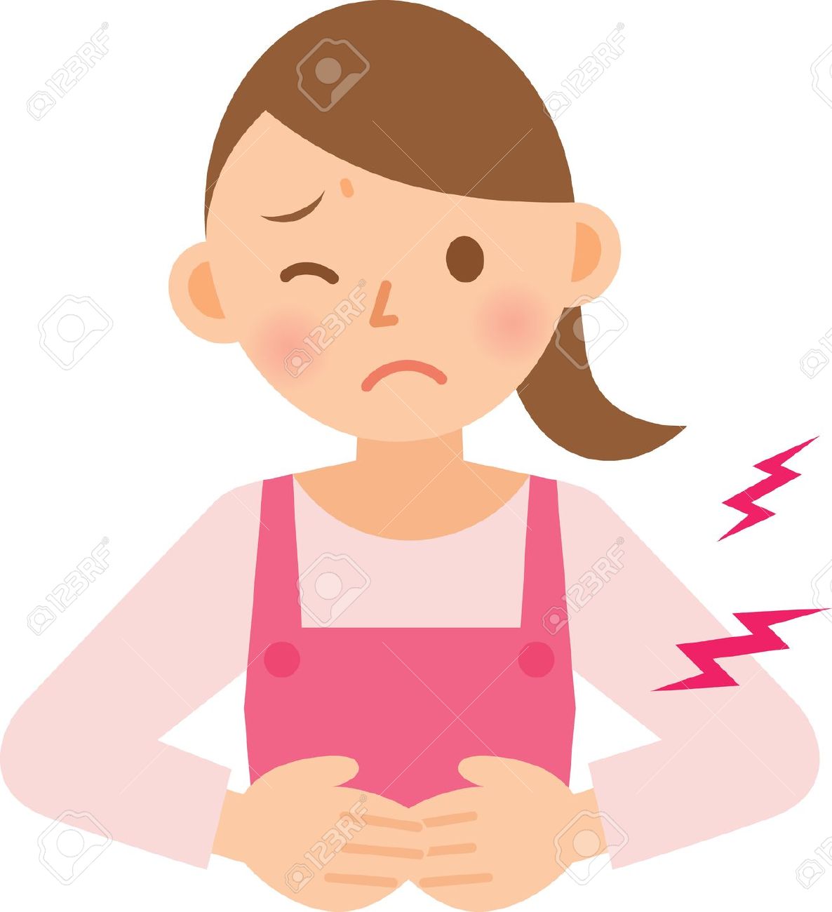 1186x1300 Woman Stomach Ache Clipart