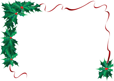 380x272 Christmas Clipart Border