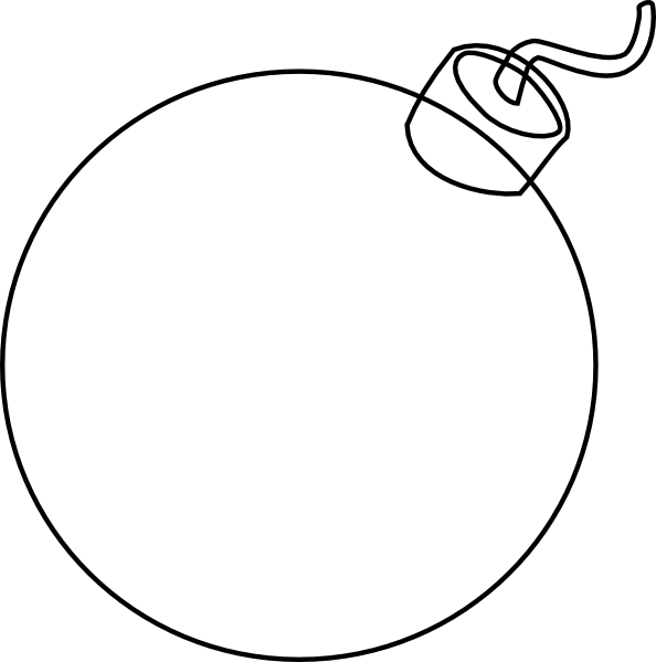 594x599 Transparent Bomb Border Clip Art