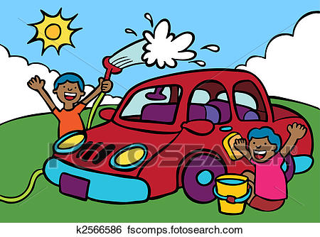 450x334 Clip Art Of Car Wash Fundraiser Ethnic K2566586