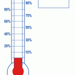 150x150 Thermometer Template, Fundraising, Goal, Blank Amp Printable