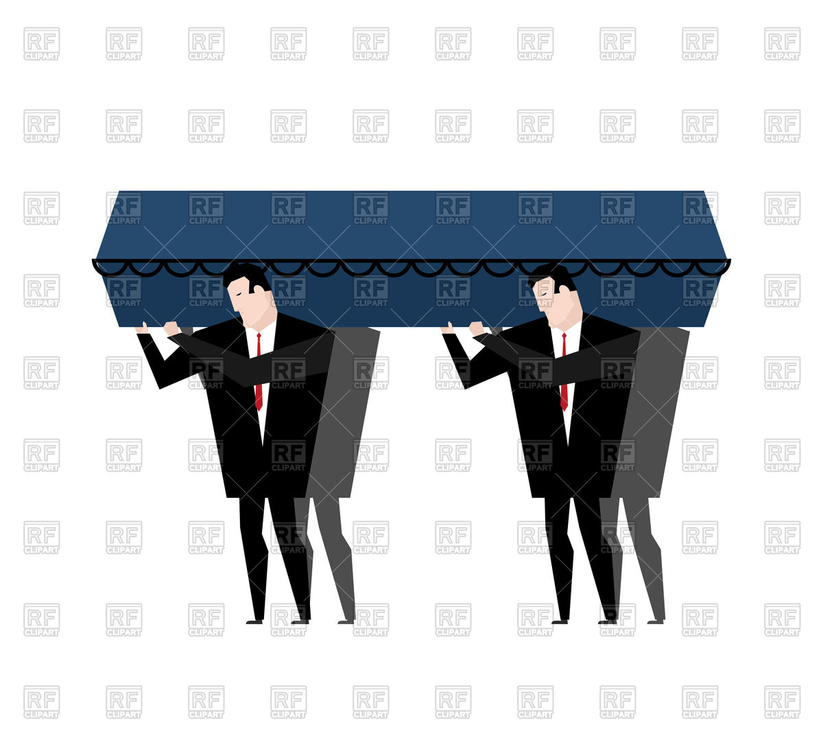 1200x1063 Funeral. Men Carry Coffin. Royalty Free Vector Clip Art Image