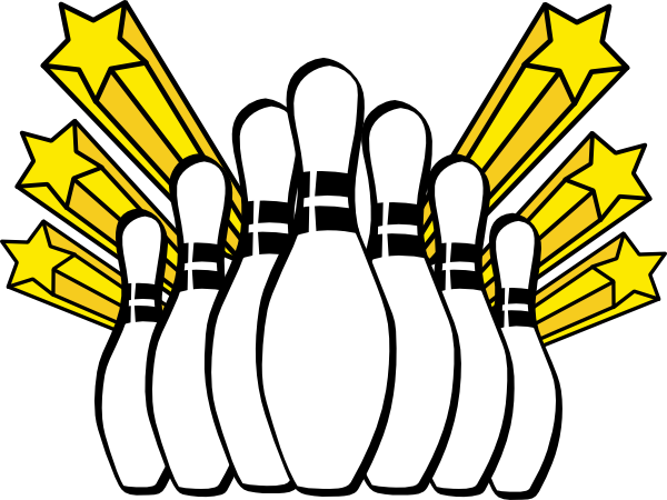 600x450 Bowling Pins Clip Art