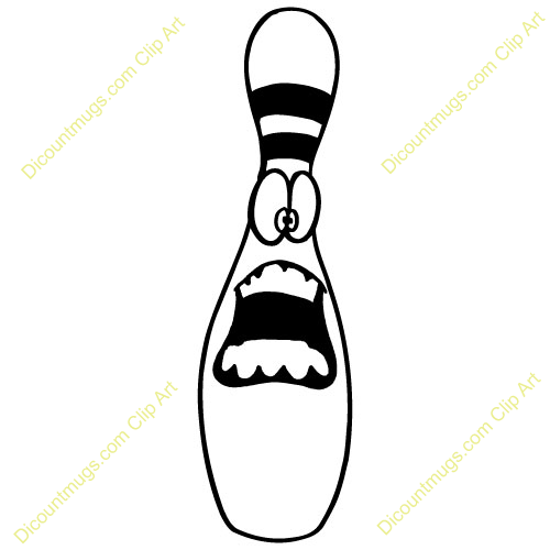 500x500 Funny Bowling Pin Clipart