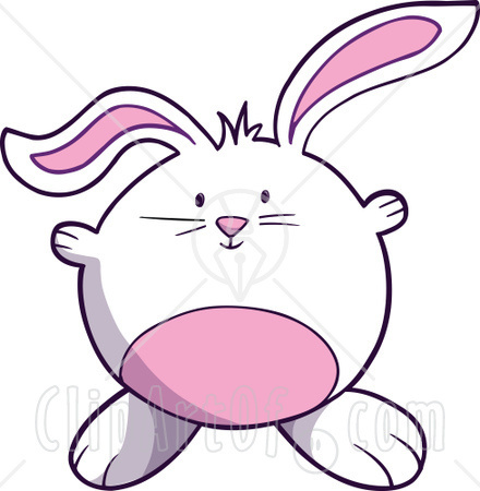 440x450 Cute Easter Rabbit Clip Art