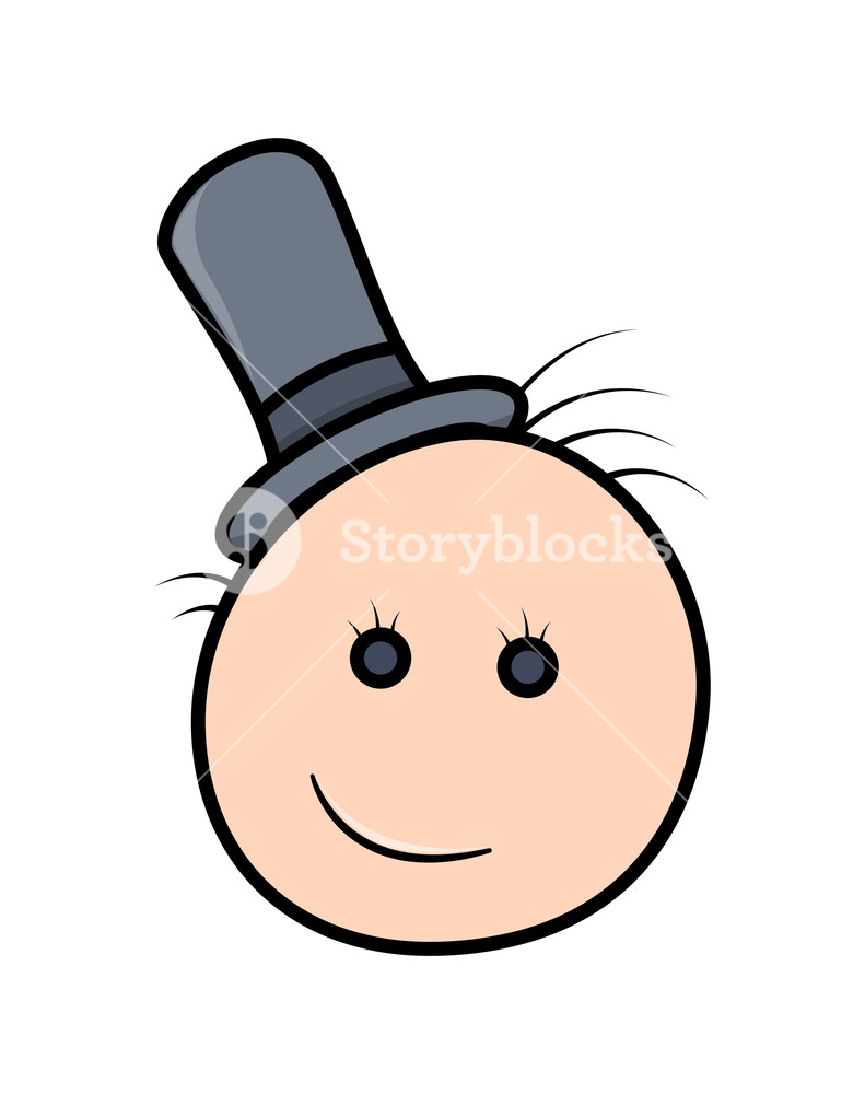 791x1000 Funny Cartoon Face Expression Royalty Free Stock Image