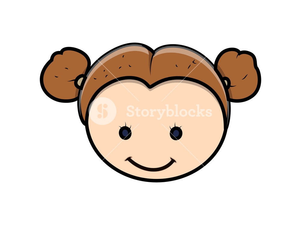 1000x747 Funny Cartoon Girl Face Expression Royalty Free Stock Image